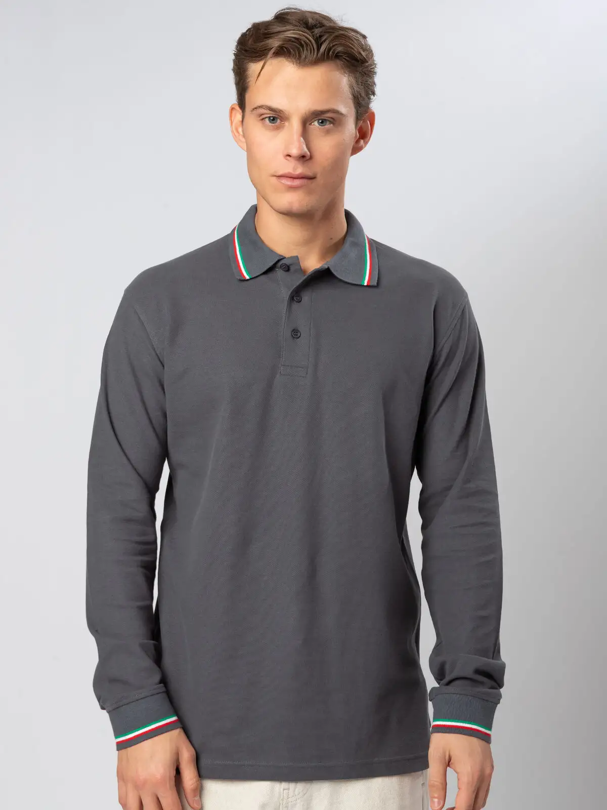 Polo Italy Manica lunga - Black Spider - BS211