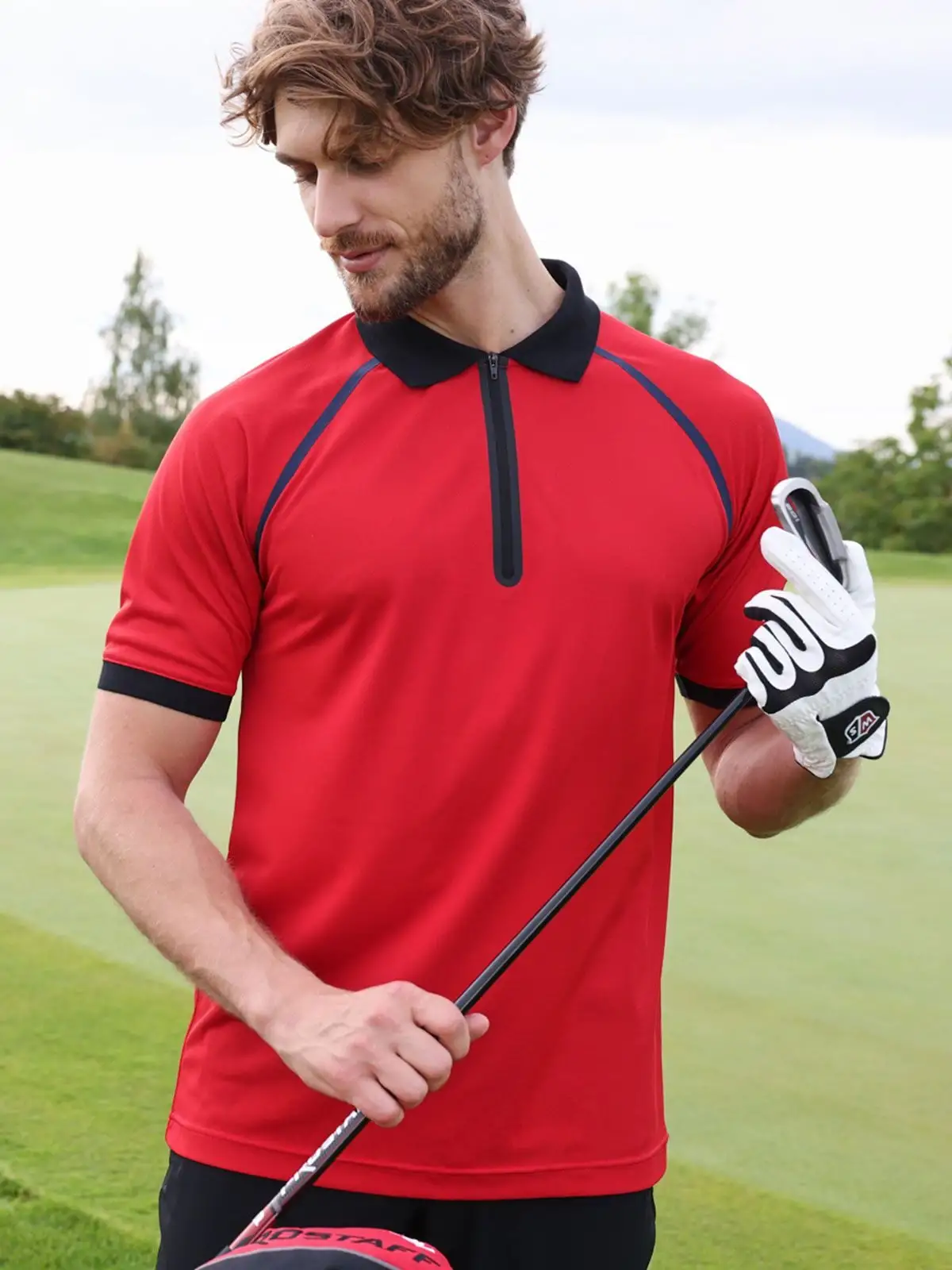 Men's Zip-Polo - Daiber - JN1308