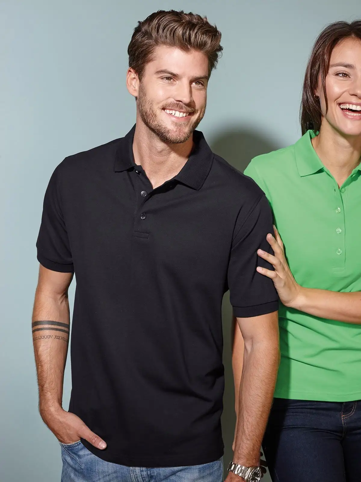Men's Elastic Polo Piqu&Atilde;&copy; - Daiber - JN710
