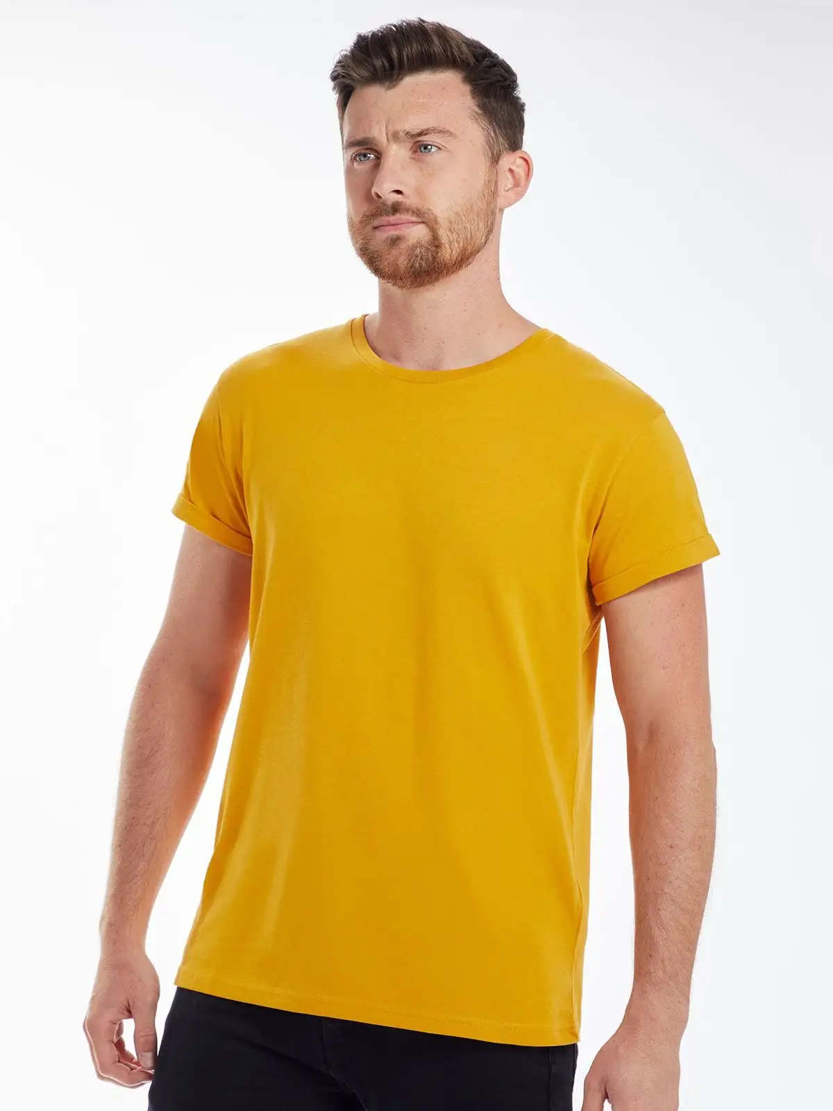 Men's Organic Roll Sleeve T - Mantis - MAM80