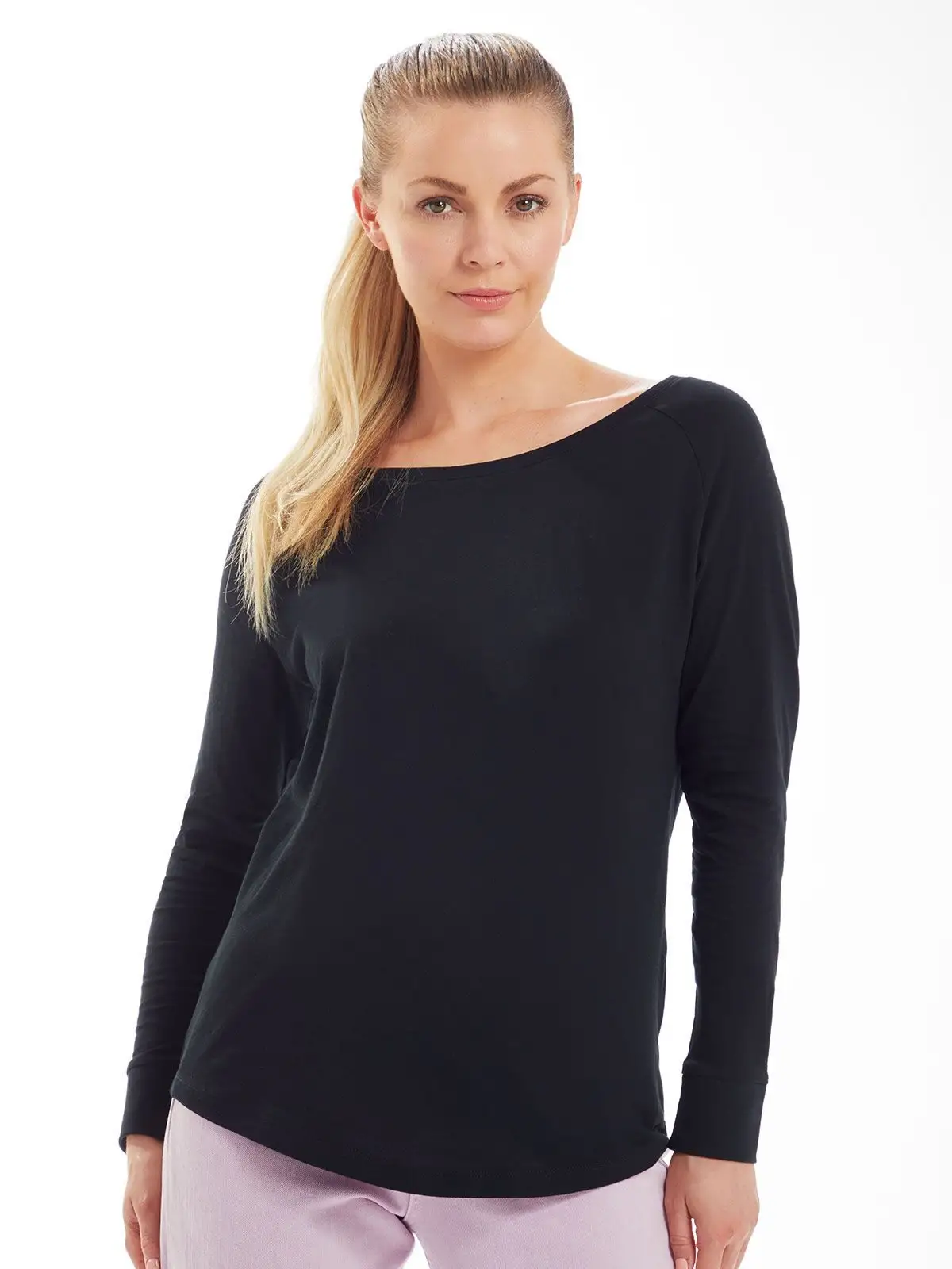 Women's Loose Fit Long Sleeve T - Mantis - MAM97