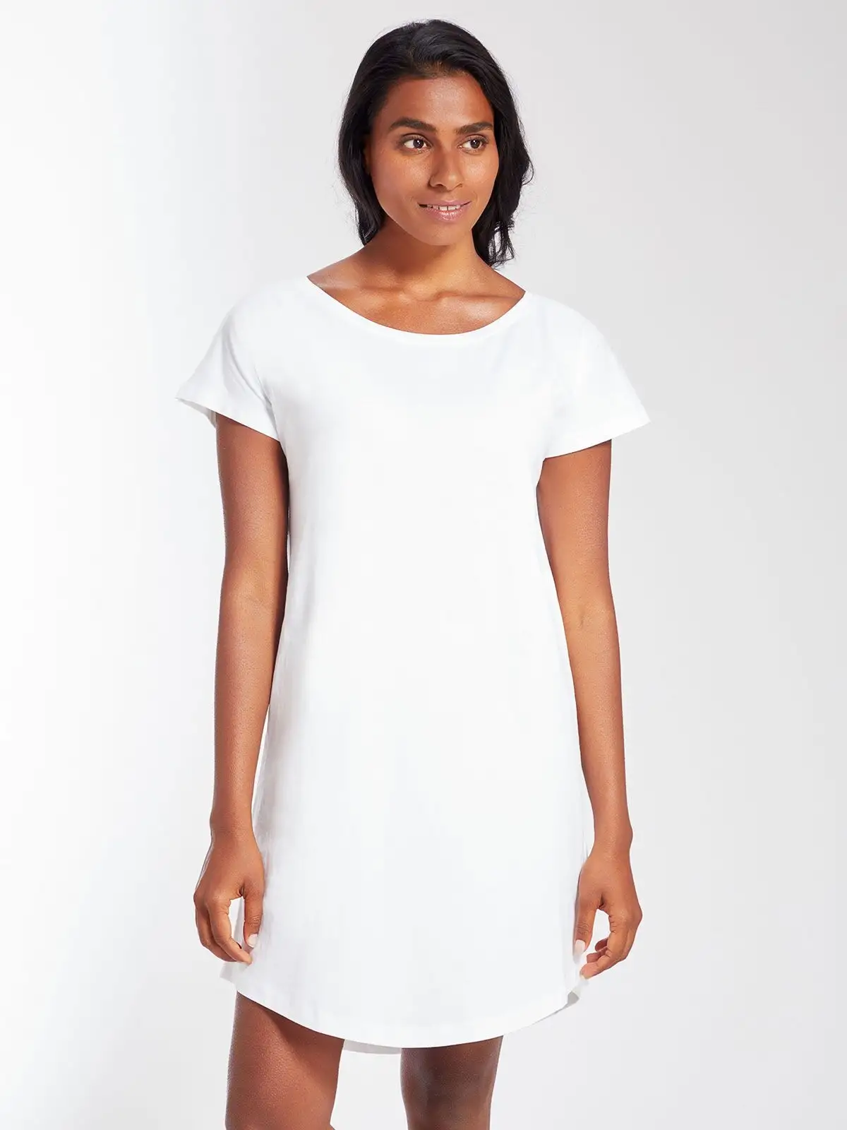 Women's Loose Fit T Dress - Mantis - MAM99