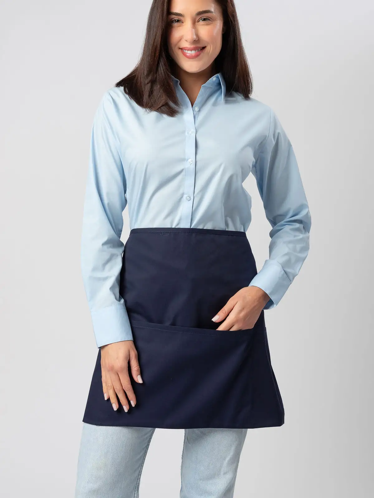 Half apron with large pocket - Colore Italiano - MI027