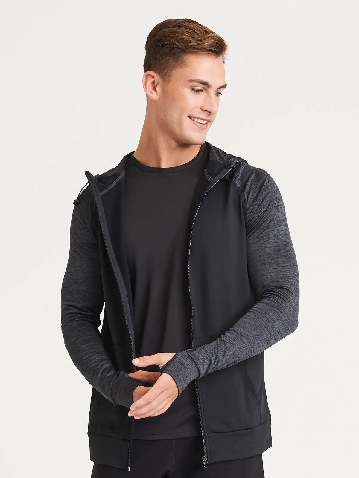 Men's Cool Contrast Zoodie - Just Cool by AWDis - JC057