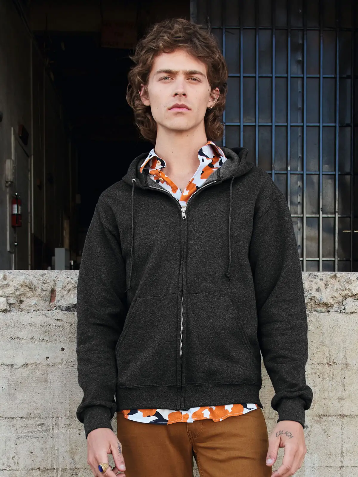 NuBlend Full-Zip Hooded Sweatshirt - Jerzees - JS993M