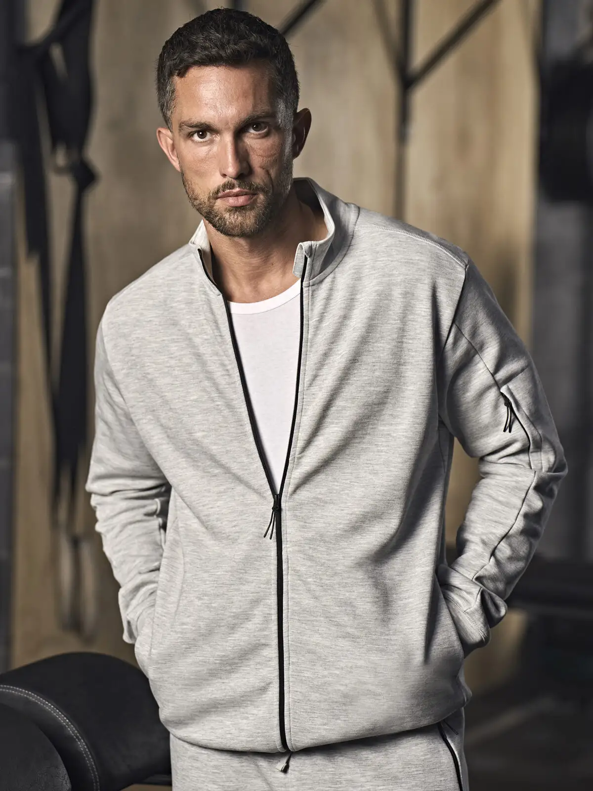 Athletic Full Zip Cardigan - Tee Jays - TJ5704