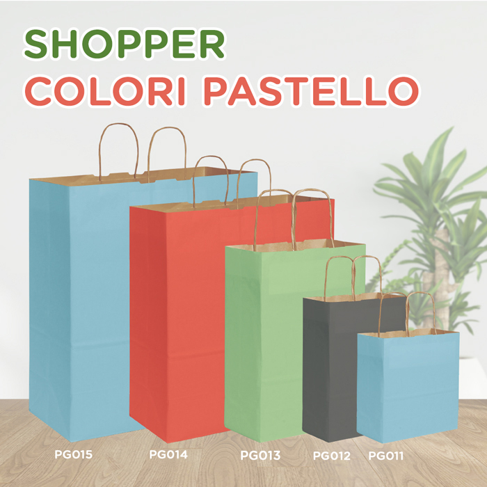 CAMPIONATURA SHOPPER PASTELLO. campionatura shopper carta avana&amp;#13; - CP061