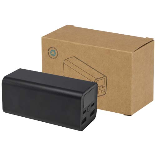 Power bank in alluminio riciclato certificato RCS da 20.000 mAh e 70 W Acamar - 124440