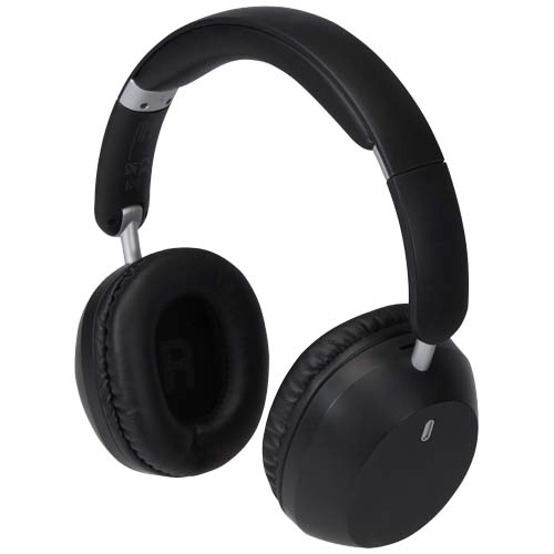 Cuffie over-ear pieghevoli in plastica riciclata con funzione ANC e ENC Hoggar - 124473