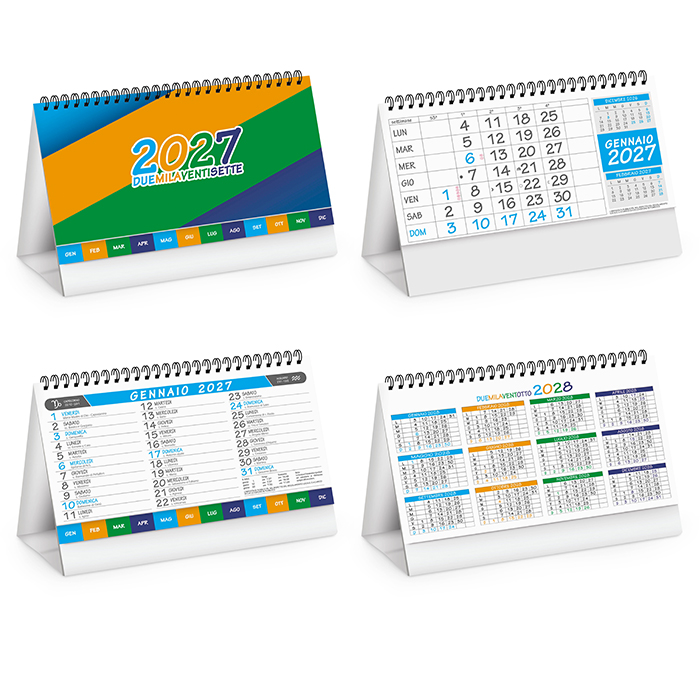 SMART TABLE 1. calendarietto spiralato da tavolo mensile&amp;#13; - PA704