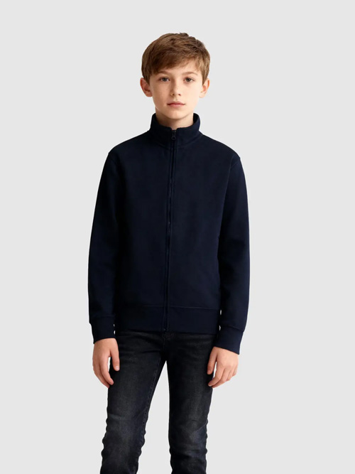 Felpa internamente felpata, full zip - BSK334