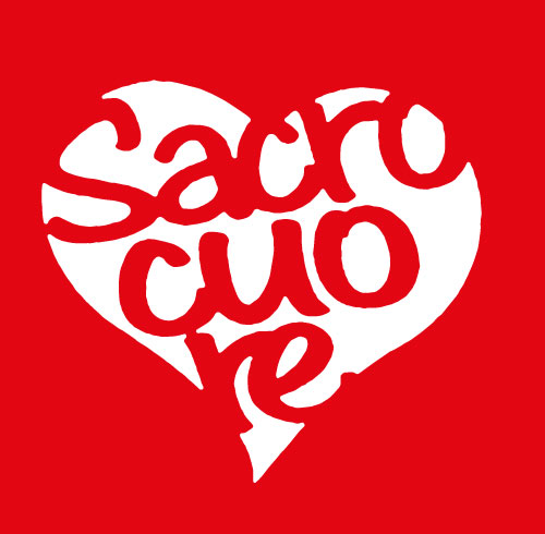 Felpa girocollo - BSK3331 Sacro Cuore