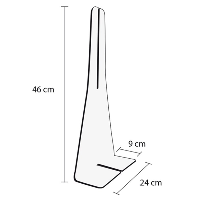 Parafiato con sostegni altezza 60/75 cm Coppia di sostegni alti extra