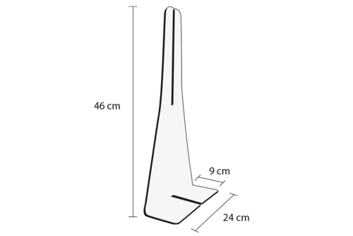 Parafiato con sostegni altezza 110/125 cm Coppia di sostegni alti extra