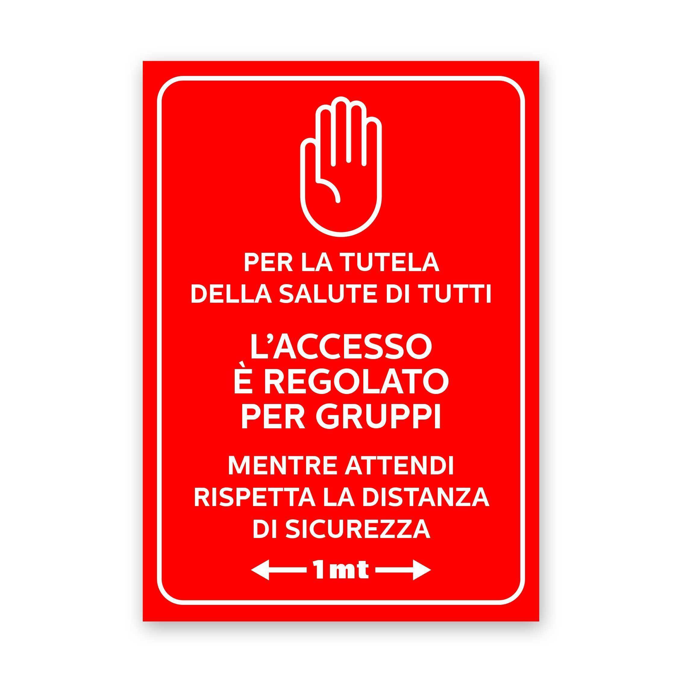 Adesivi a parete VS1 - L'accesso &egrave; regolato per gruppi