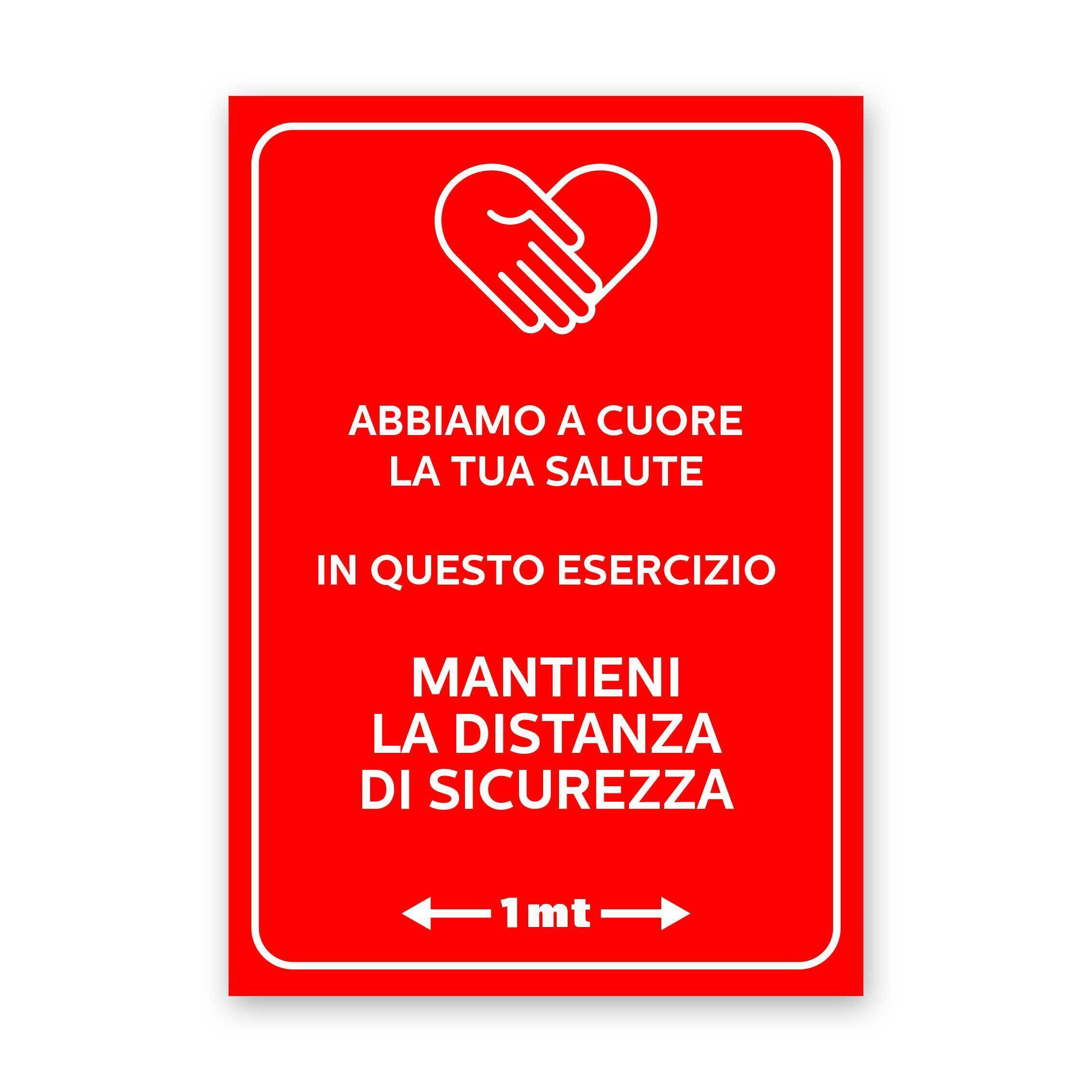 Adesivi a parete VS2 - Mantieni la distanza di sicurezza