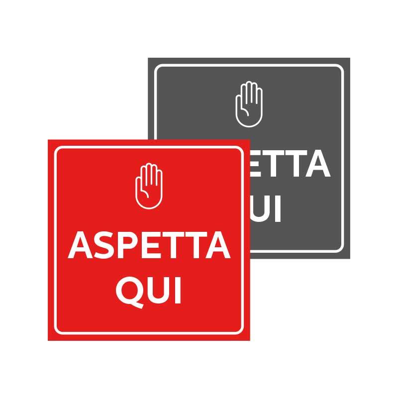 Adesivi a pavimento (clone) (clone) PT1 - Aspetta qui