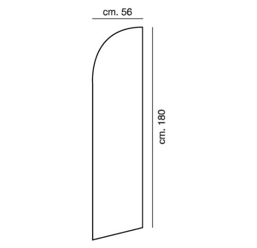 Flying banner kit S - 56 x 180 cm