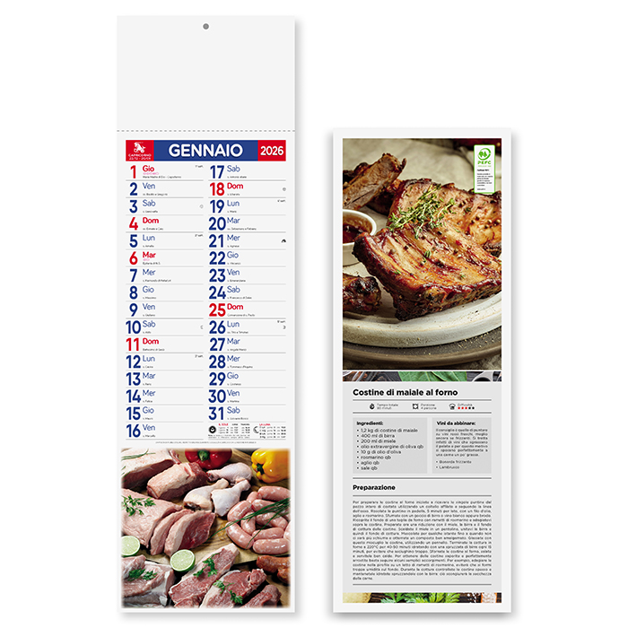 CARNI. silhouette mensile 12 fogli&amp;#13; - PA189