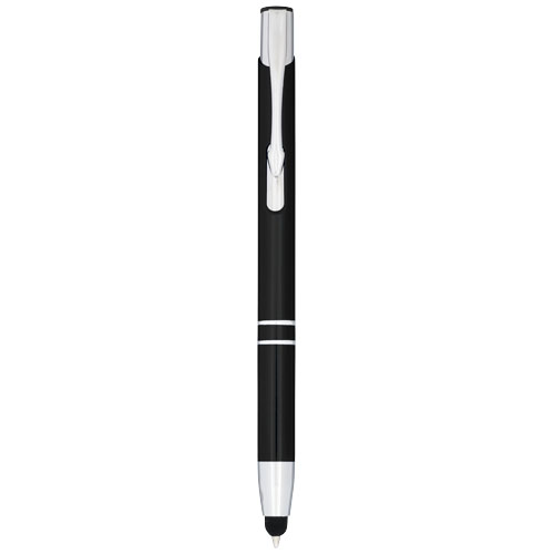 Penna a sfera metallica con stylus Moneta (inchiostro blu) - 107298