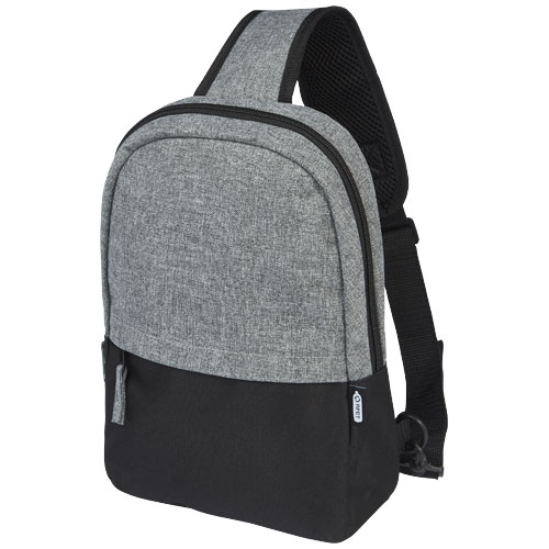 Zaino monospalla bicolore in materiale riciclato certificato GRS Reclaim 3.5L - 120653