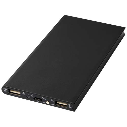 Power bank in alluminio da 8000 mAh Plate - 124112
