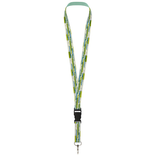 Lanyard Bucks in PET riciclato con stampa in sublimazione e fibbia di sicurezza - 1PL06
