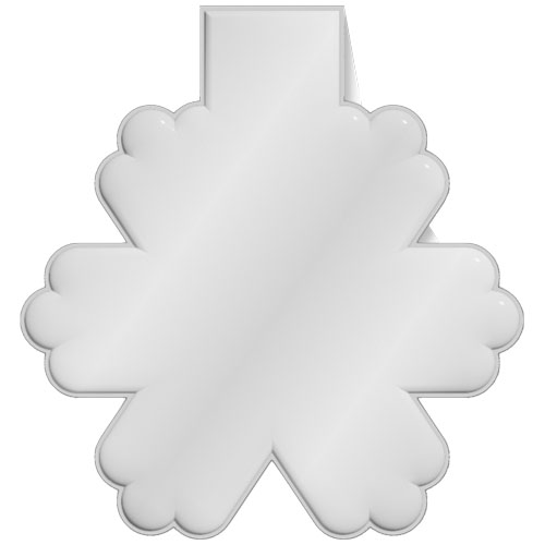 Calamita catarifrangente a forma di fiocco di neve in PVC RFX&trade;  - 1PR067