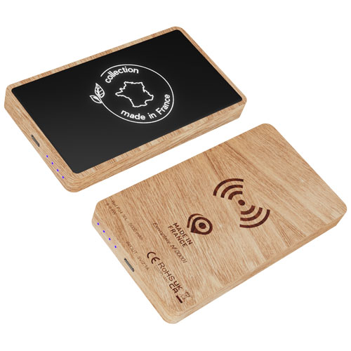 Power bank wireless in legno da 5.000 mAh SCX.design P34  - 1PX125