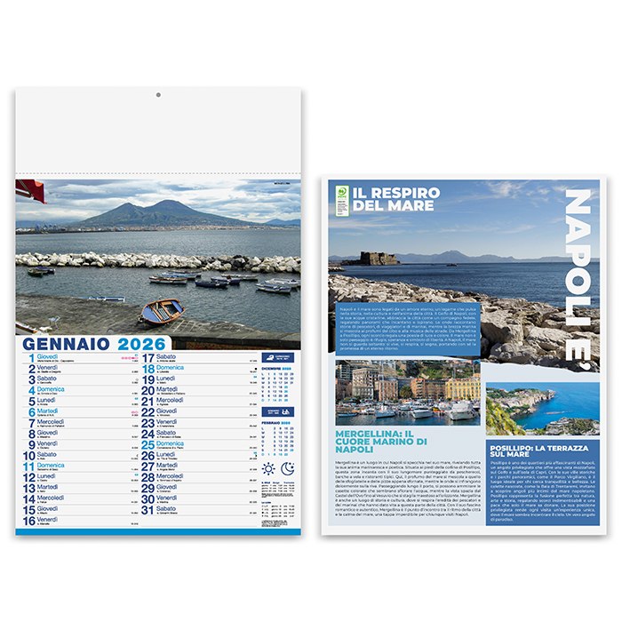 NAPULE. illustrato mensile 12 fogli&amp;#13; - PA118