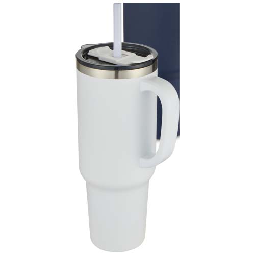 Tazza con isolamento sottovuoto in rame a doppia parete certificata RCS con cannuccia da 1200 ml Sydney - 100802