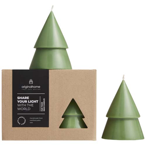 Set di due Candele a forma di albero di Natale - formato medio Originalhome - 126324