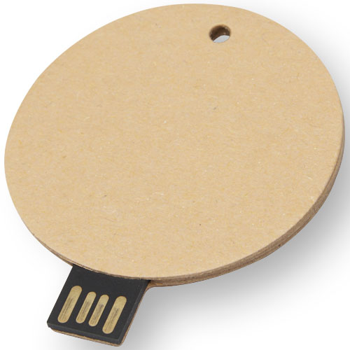 USB 2.0 in carta riciclata rotonda - 1Z502