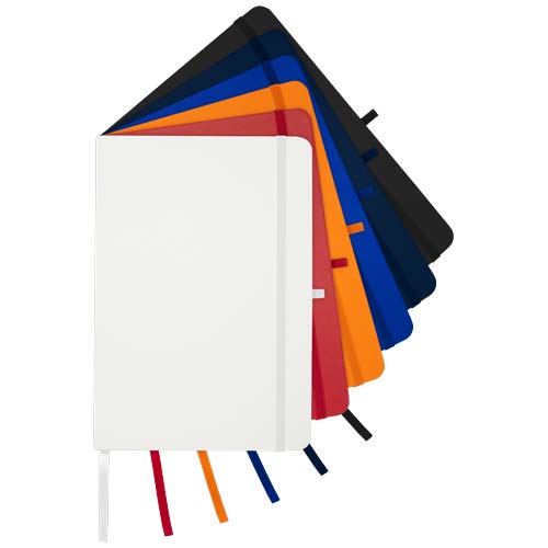 Blocco note formato A5 con copertina rigida in materiale riciclato e pagine a righe Teak - 106013